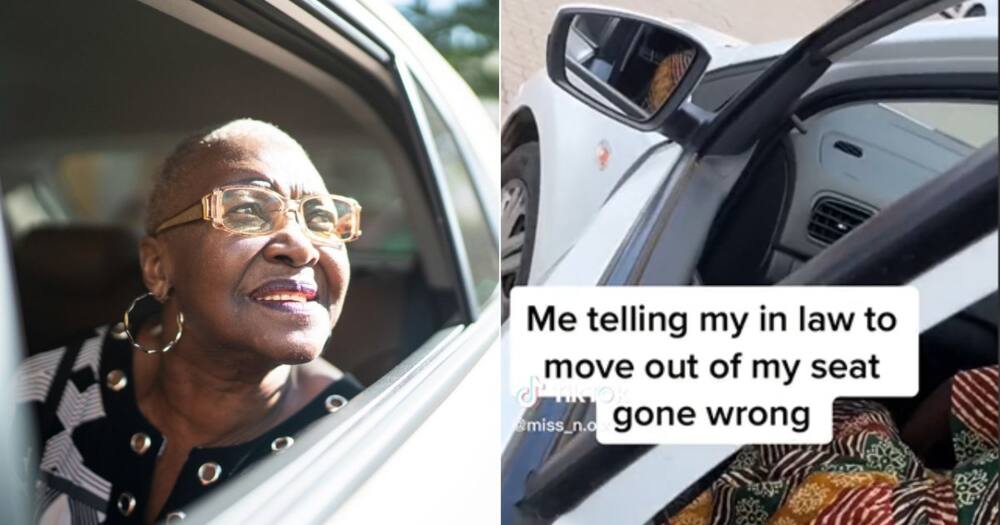 A woman tried to sit in the front seat while her mother in law was there