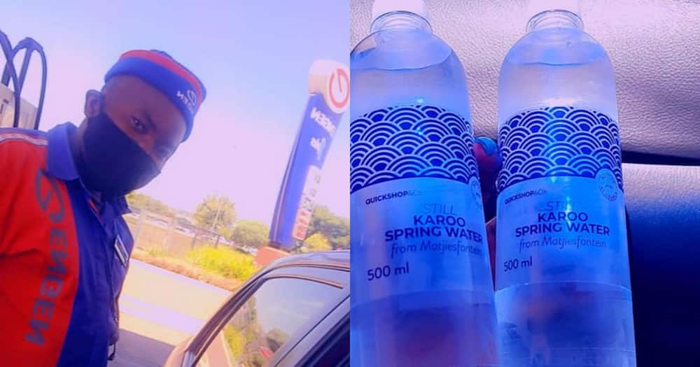 Kind Petrol Attendant Buys Lady Water After She Couldn't Afford It In