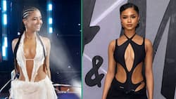 Tyla makes her Met Gala debut in a stunning figure-hugging 'Sands of Time' inspired Balmain gown