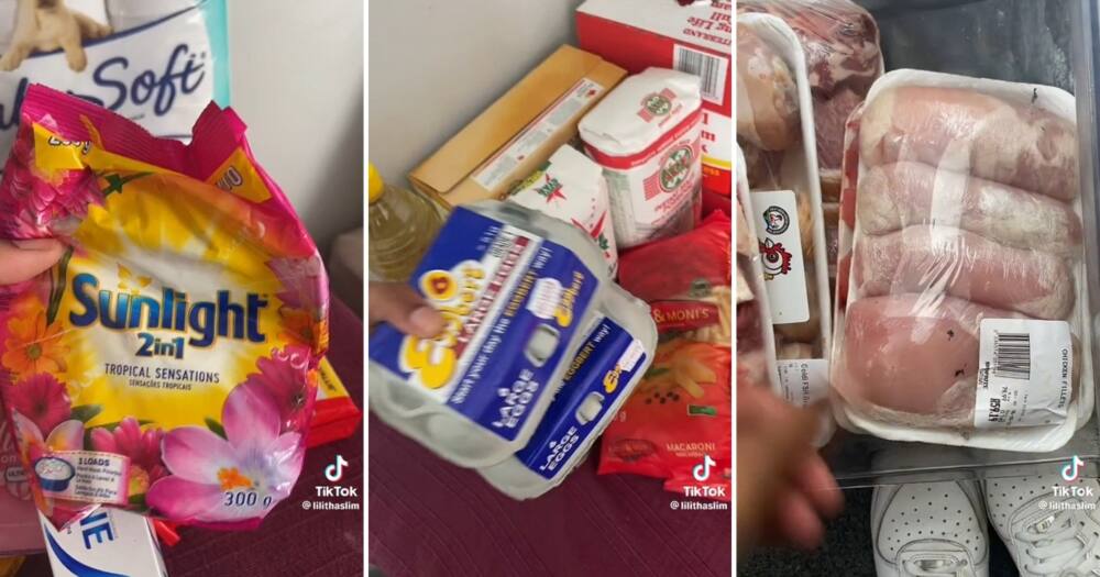 A varsity student posted a video of her R1 3000 grocery from Shoprite A varsity student posted a video of her R1 3000 grocery from Shoprite