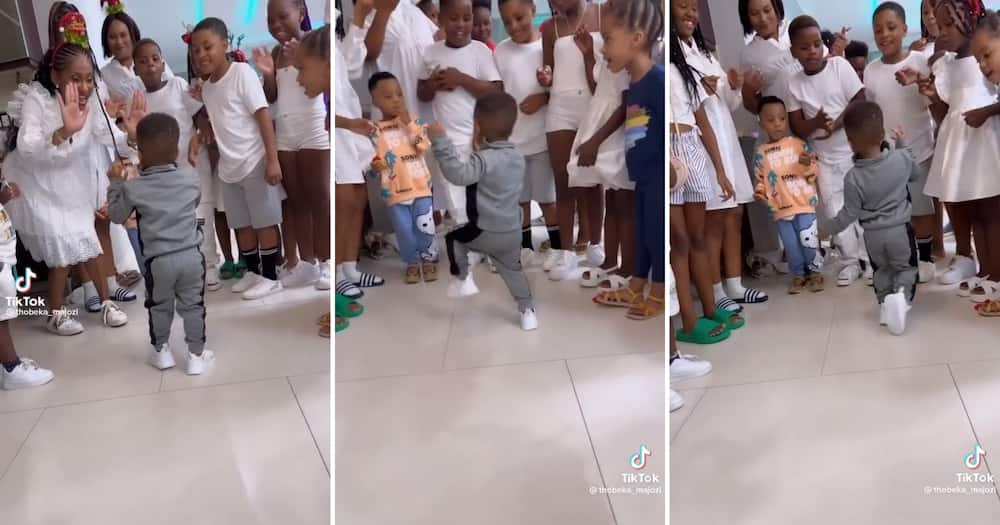 Cassper Nyovest's baby mama Thobeka Majozi posted Khotso dancing