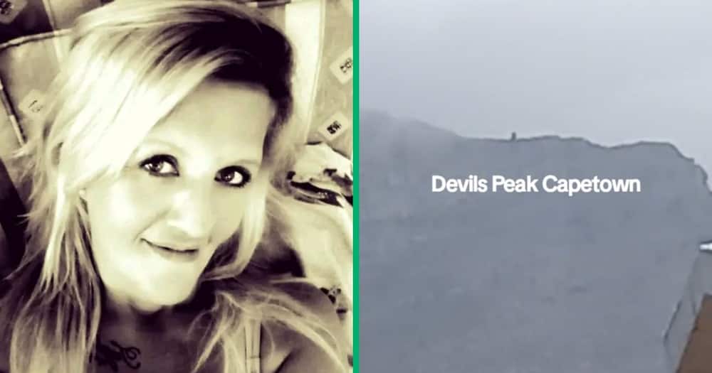 A woman recorded strange activity on Devil's Peak