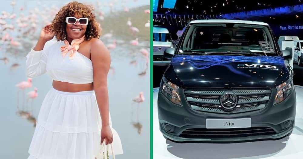 A woman took to TikTok to show off her two new Mercedes-Benz Vitos.