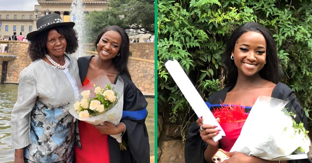 A woman shared a heartwarming TikTok video of her grandmother flying out of KZN for the first time to see her graduate.