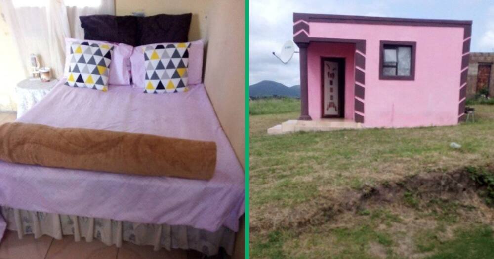 22-year-old shows off pink house 22-year-old shows off pink house