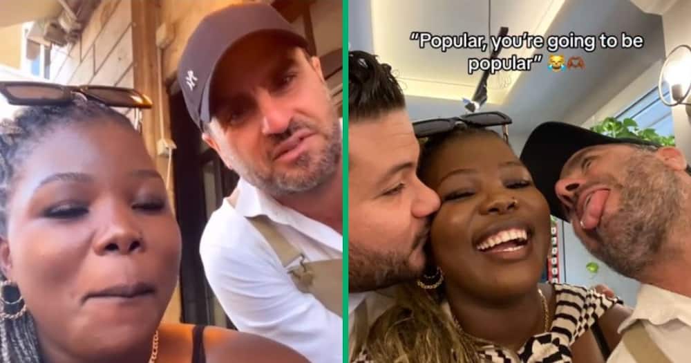 TikTok video shows woman gettting attention from Italian men
