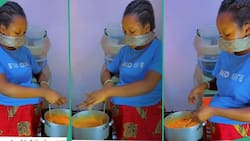 "It's not easy": Irritated pregnant woman covers nose with mask while cooking soup, video goes viral