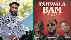 South Africans react to 'Tshwala Bam Remix' featuring Burna Boy: "What an unnecessary remix"