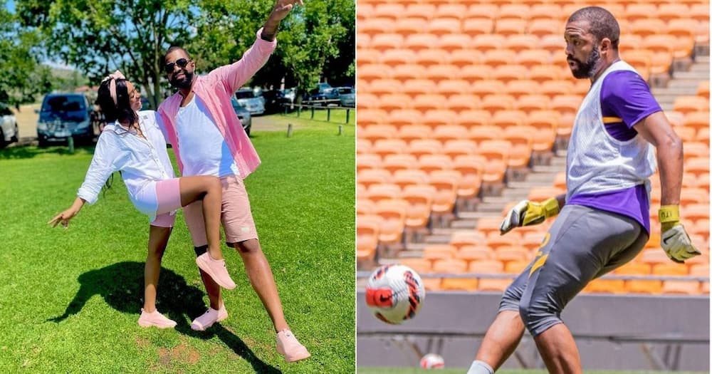 Kaizer Chiefs, Itumeleng Khune, Serves, Couple Goals, With Stunning, Wifey