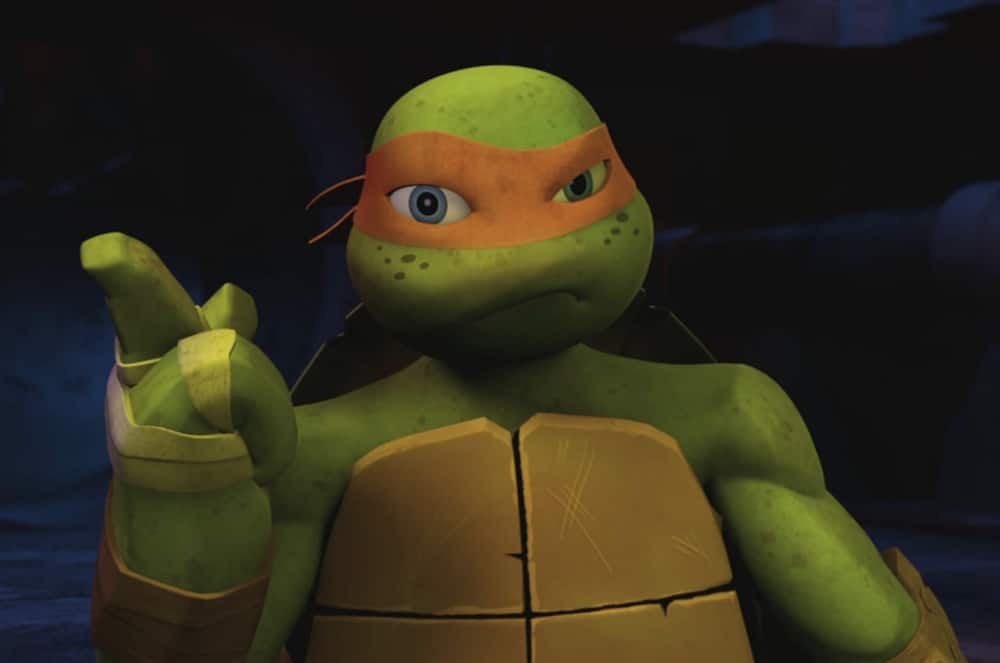 Mikey from Ninja Turtles is one of the most popular green cartoon characters.