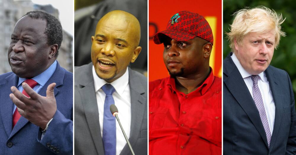 Tito Mboweni, Mmusi Maimane, Floyd Shivambu, Boris Johnson resigns, President Cyril Ramaphosa, ANC, farmgate