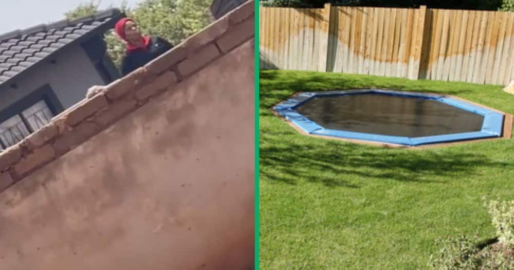 TikTok video shows domestic worker on trampoline