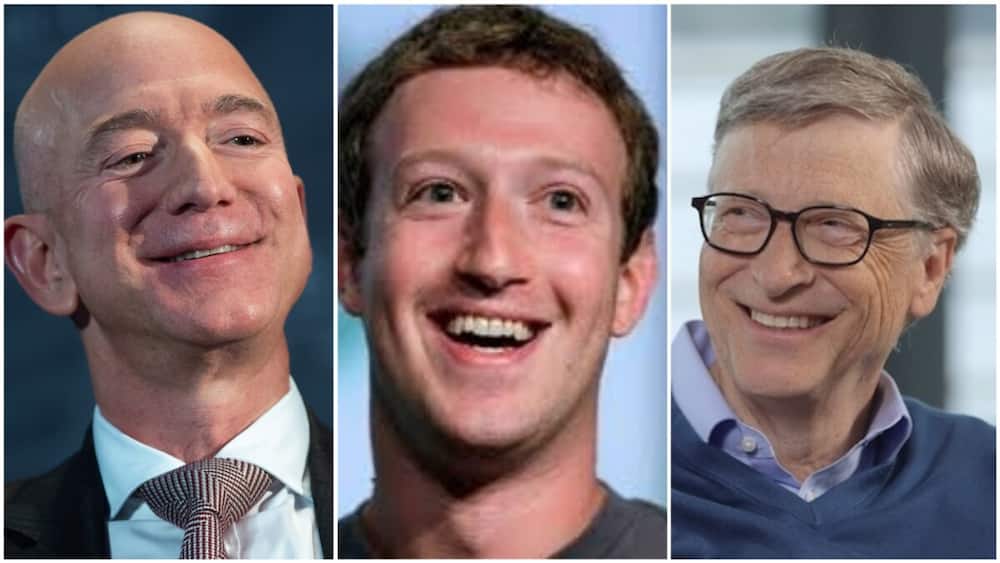 A collage of the three world's richest men. Photo source: Bloomberg