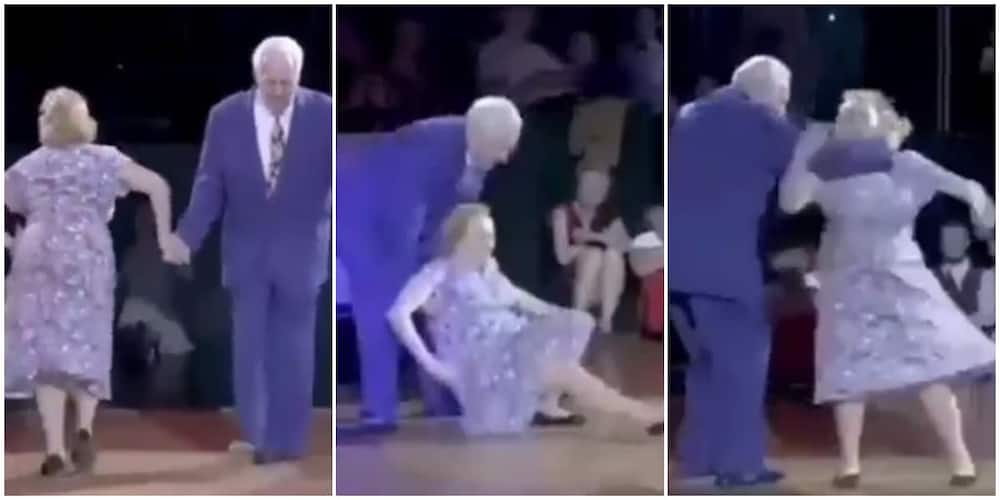 Old couple showcase great dance skill despite their age, crowd can't get enough of it