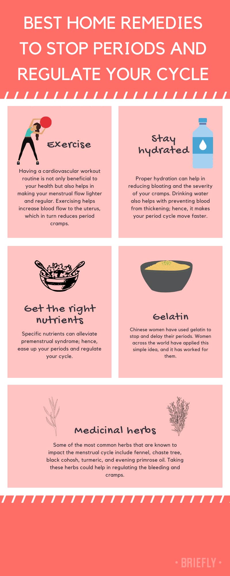 Best home remedies to stop periods and regulate your cycle