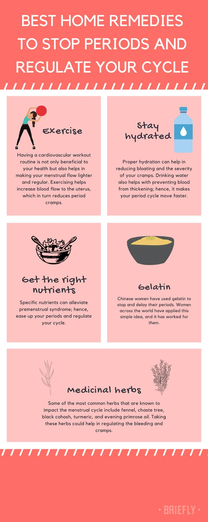 13 Proven Home Remedies To Stop Periods And Regulate Your Cycle