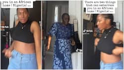 "You be her tenant": Lady secretly dances in room, mum catches her, she adjusts