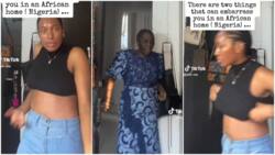 "You be her tenant": Lady secretly dances in room, mum catches her, she adjusts