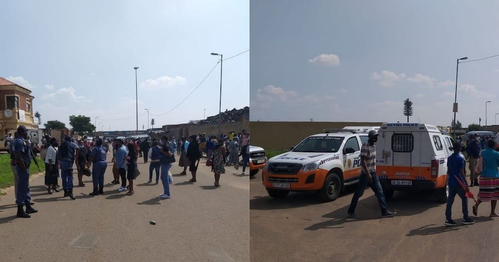Church goers clash with police over mass gathering in Johannesburg