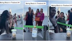 Stunning black lady gets celeb treatment in Thailand, locals marvel at her beauty and beg for pics
