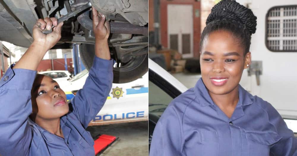 Constable Thulile Gwala, 1st Female Mechanic to Work at Eshowe Garage