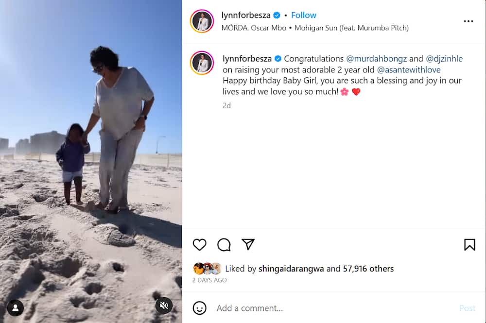 Netizens Are Smitten Over Video of AKA’s Mom Lynn Forbes and DJ Zinhle’s and Murdah’s Child Asante
