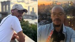 Nota Baloyi celebrates Father's Day with mystery woman, posts pictures and video from New York