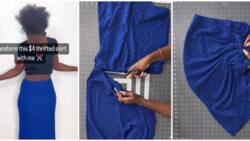 Fashion DIY hack: Lady shows how she transformed R75 skirt into fabulous 2-piece