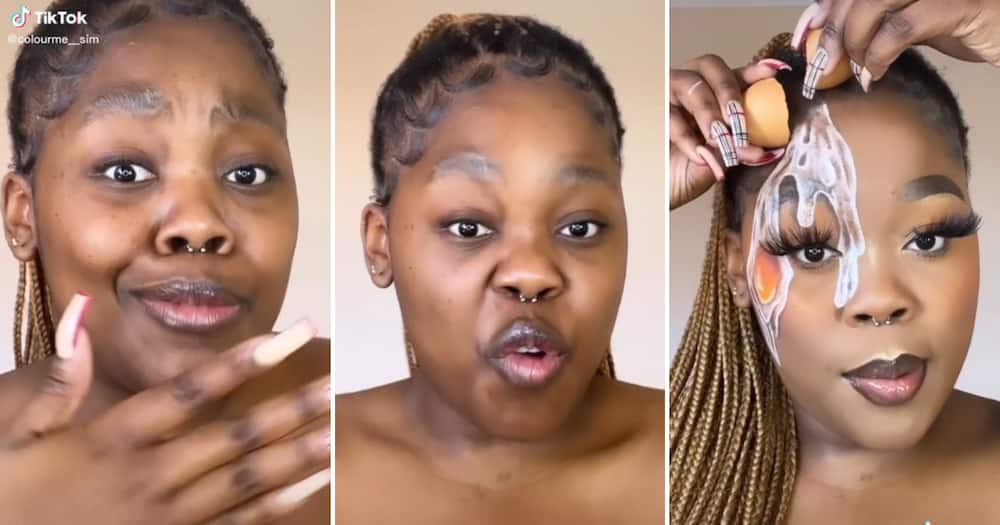 Talented DBN Makeup Artist's Egg-Inspired Goes Mzansi Falls Head OverHeels: “Yoh You're Gorgeous!” - Briefly.co.za