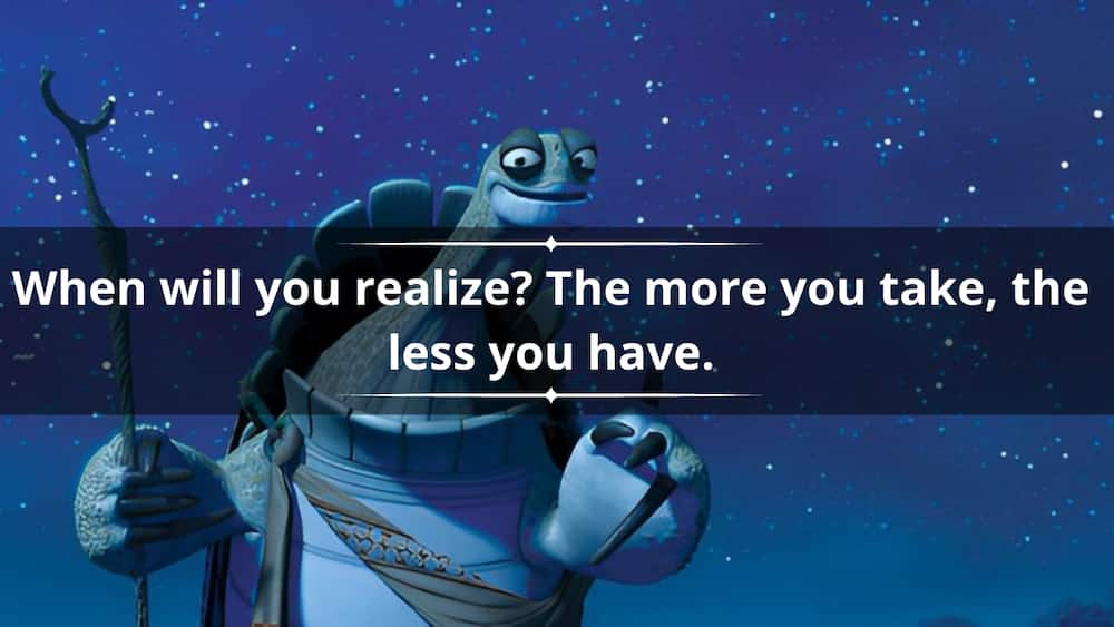 Master Oogway's motivational quotes