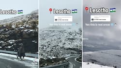 Video showing beautiful landscape of Lesotho covered in snow wows the internet