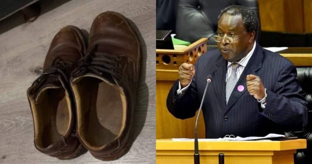 Tito Mboweni, former finance minister, funny news, Tito Mboweni shoes, Tito Mboweni cooking, viral news