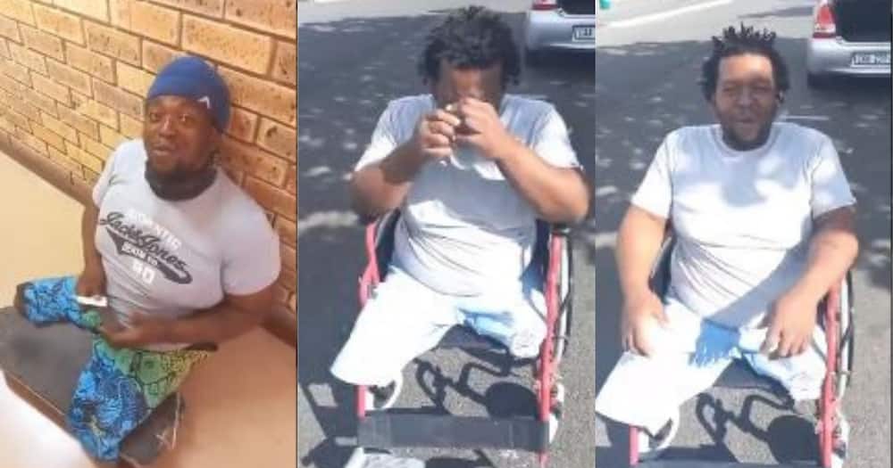 'This made me cry': BI Phakathi helps desperate disabled man get a wheelchair