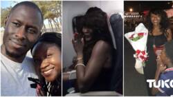 Kenyan Journalist Surprises Wife with Cake, Lovely Flowers During Flight in Early Birthday Celebrations