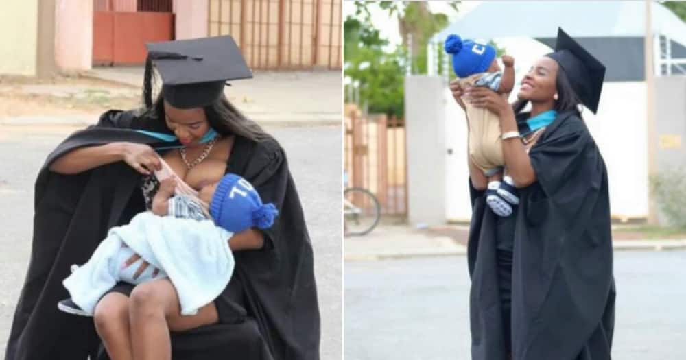Young Mom Shares Graduation with Mzansi in Inspiring Viral Photos