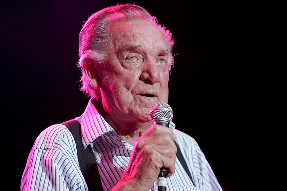 The later singer Ray Price onstage
