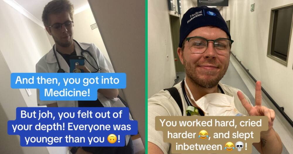 A doctor shared a TikTok slideshow of his road to becoming a doctor.