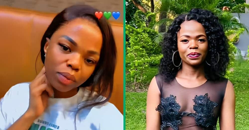 A TikTok video shows a woman unveiling what she ordered vs what she got from Ali Express