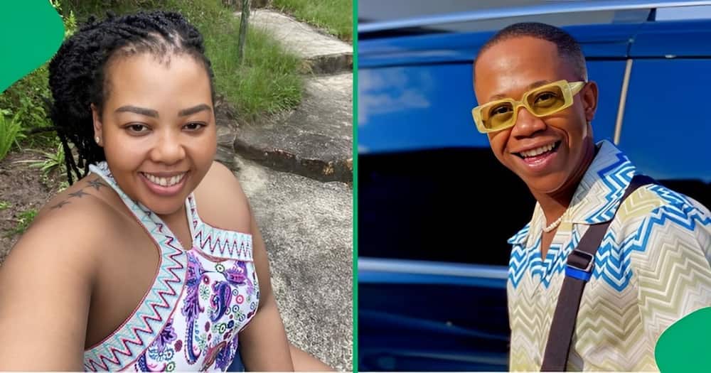 Anele Mdoda reacts to Young Stunna's post