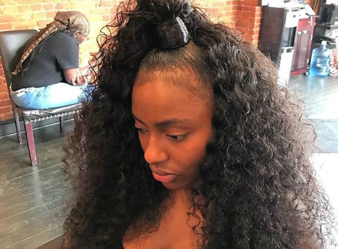 Brazilian hair outlet updo