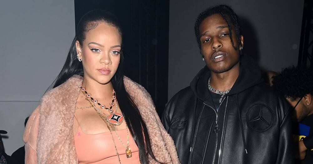 A$AP Rocky and Rihanna.