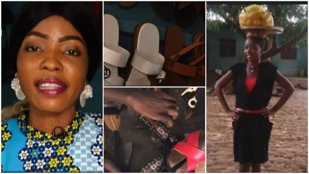 Nigerian lady who once hawked becomes professional shoemaker, plans to build her own university