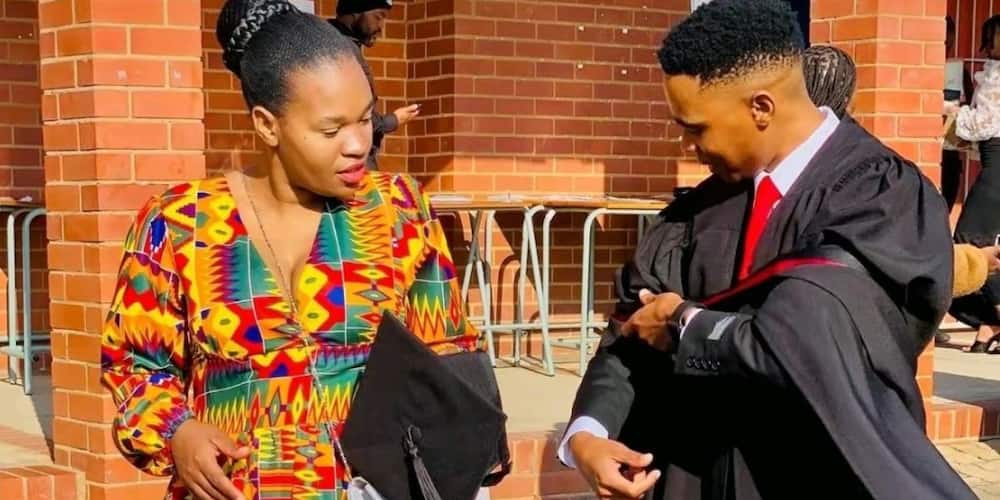A graduate honoured his supportive sister on TikTok