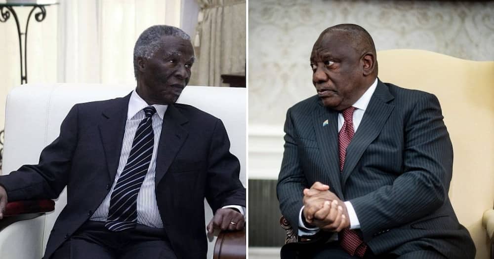 Thabo Mbeki and Cyril Ramaphosa
