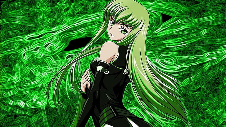 C.C., code geass, anime, geass, hot, anime girl, long hair, female, cc,  sexy, HD wallpaper