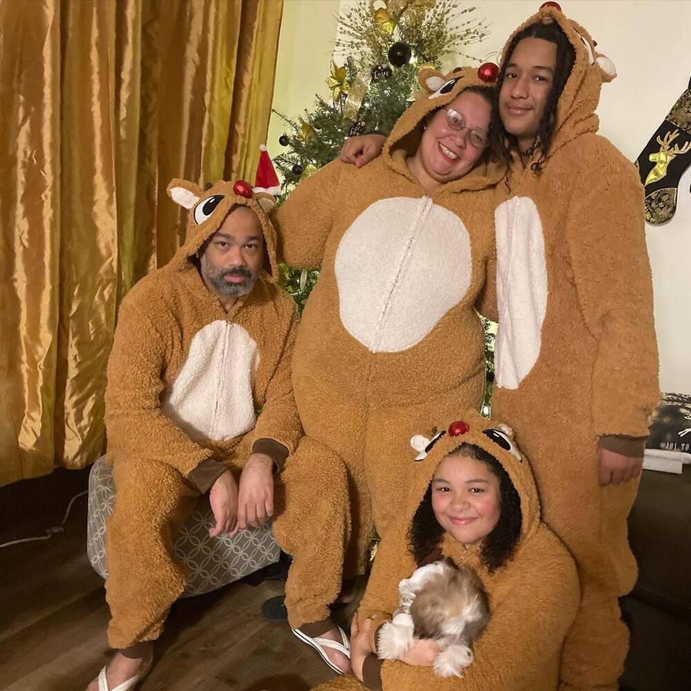 Rudolf the red-nose reindeer themed onesie