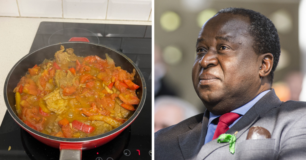 Tito Mboweni, food, cooking, tomatoes, kitchen, meal, Minister of Finance, South Africa, ANC