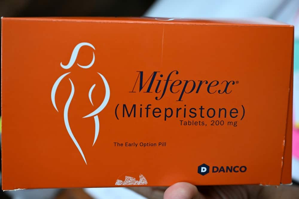 Mifepristone (Mifeprex), one of the two drugs used in a medication abortion, is displayed at a clinic in New Mexico