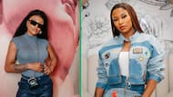 Netizens react to DJ Zinhle confirming that she had her breasts enlarged: "Now it makes sense"