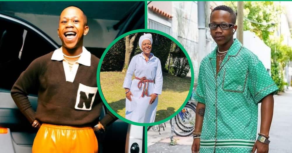 Zodwa Wabantu posted her fan girl moment for 'Adiwele' star, Young Stunna at groove on her Instagram.